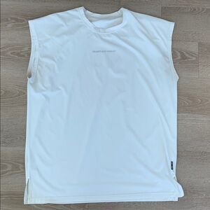 White Sleeveless Athletic Shirt